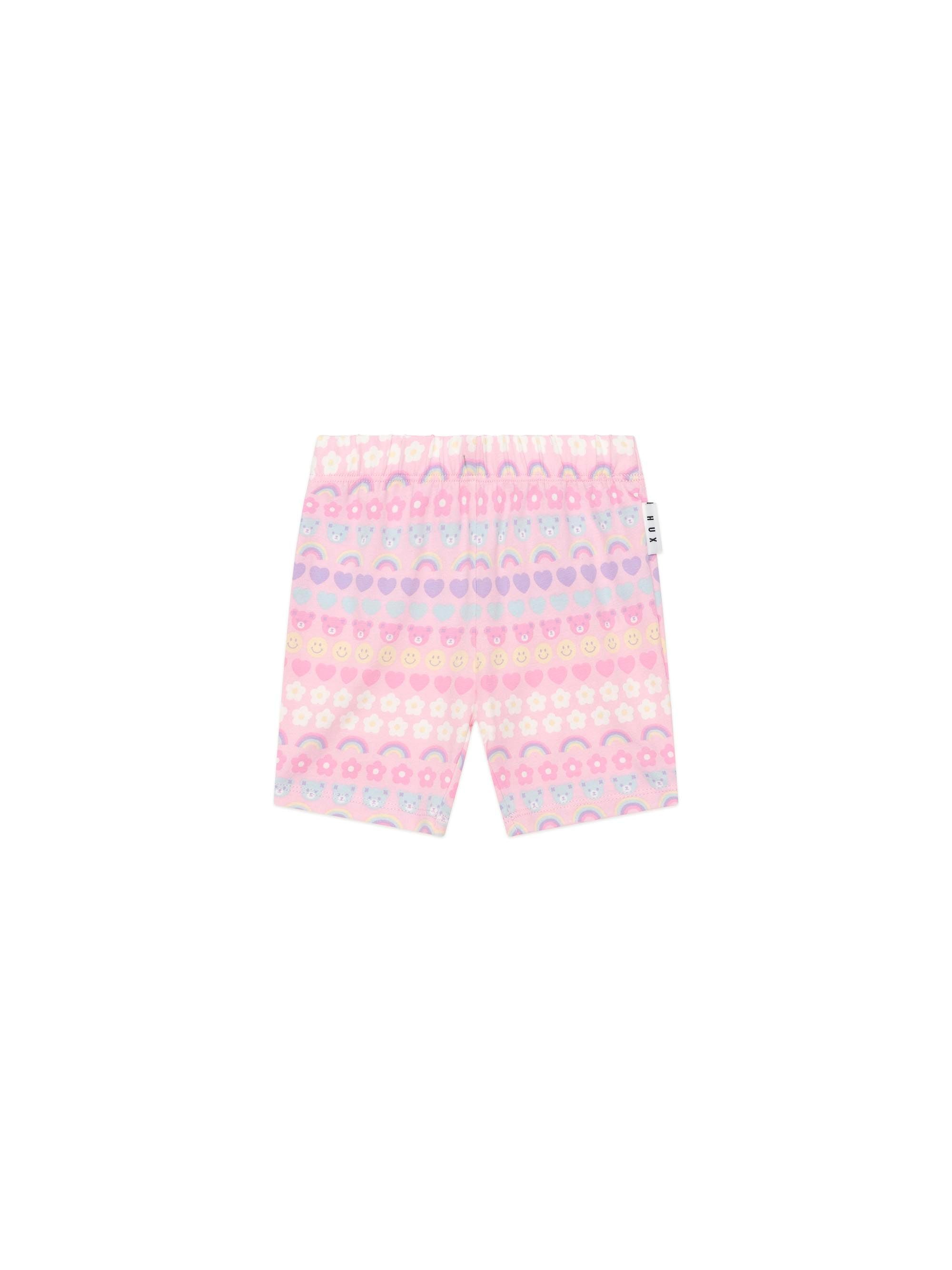 Huxbaby Emoji Rainbow Bike Short - Multi