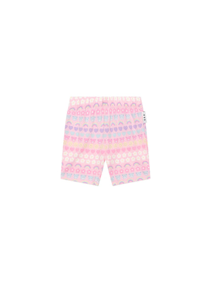 Huxbaby Emoji Rainbow Bike Short - Multi