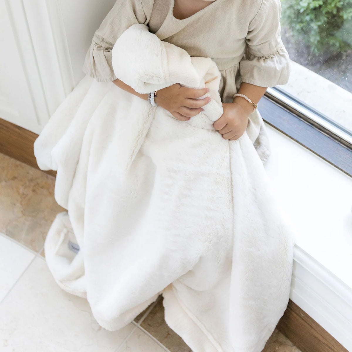 Saranoni Lush Receiving Blankets - Natural