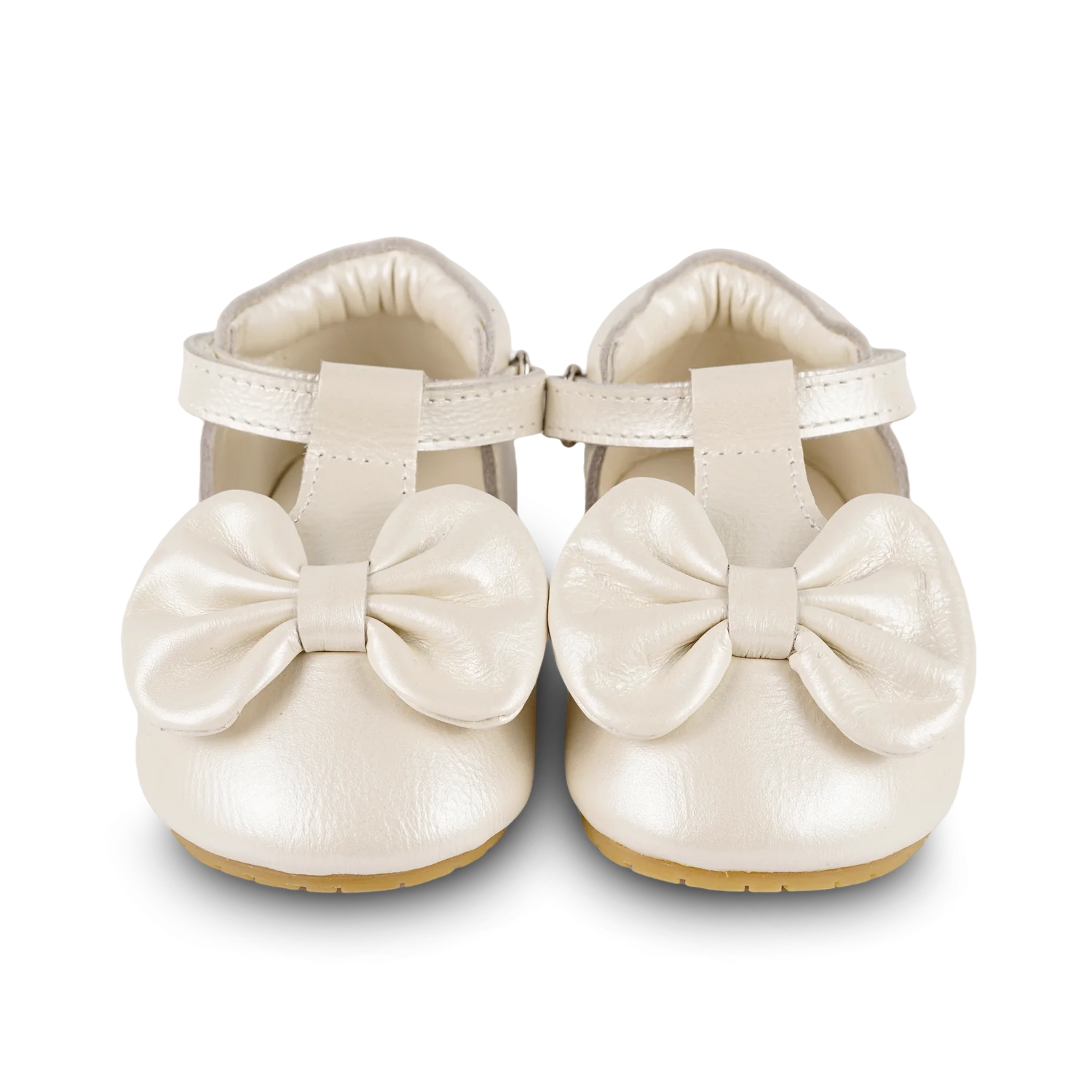 Donsje Meau Shoes - Off White Metallic Leather