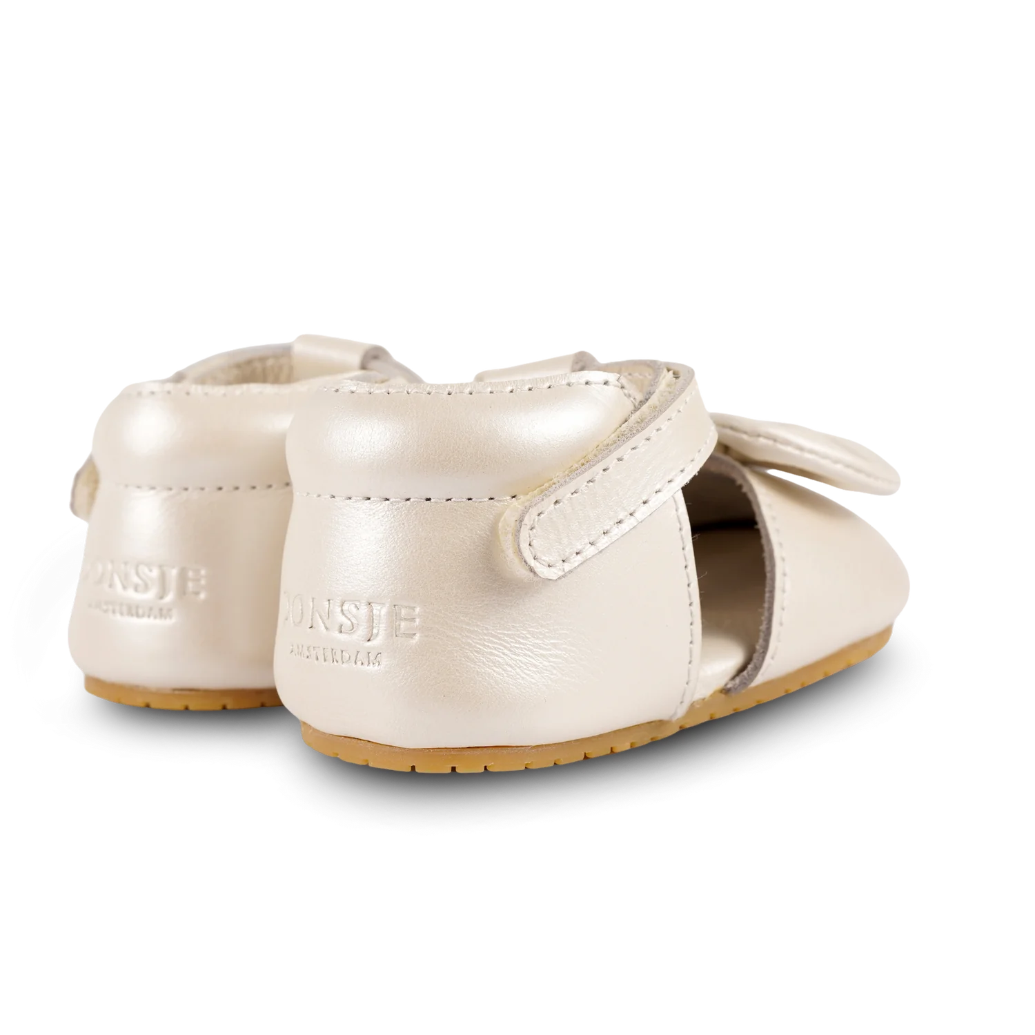 Donsje Meau Shoes - Off White Metallic Leather