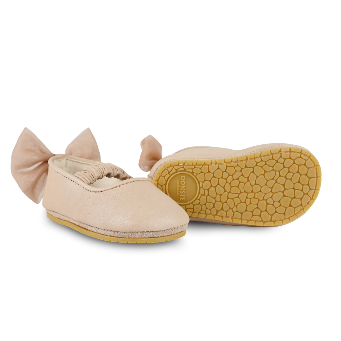 Donsje Luyax Ballerinas - Powder Metallic Nubuck
