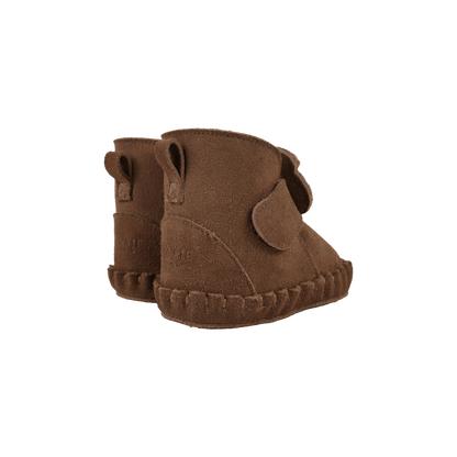 Donsje Pouty Booties Fluffy | Bear - Teddy Brown Suede