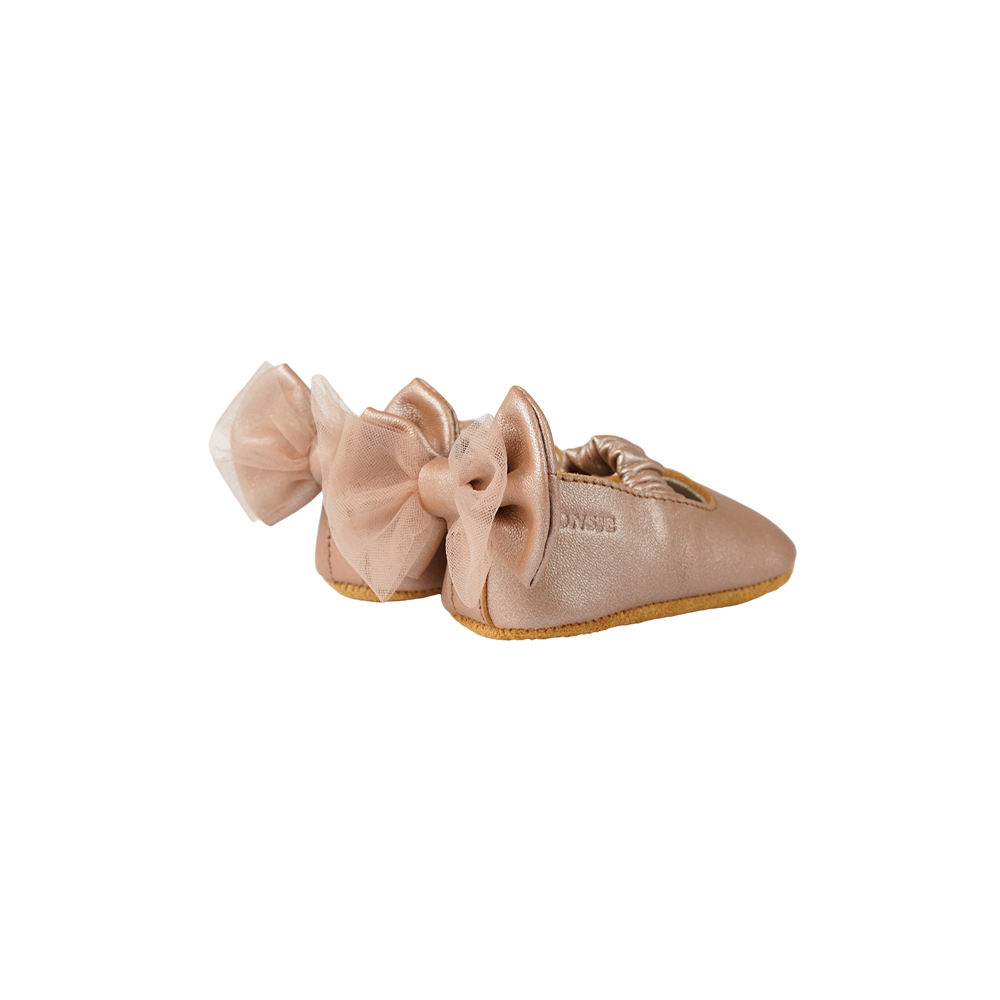 Donsje Lilie Ballerinas - Clay Metallic Leather