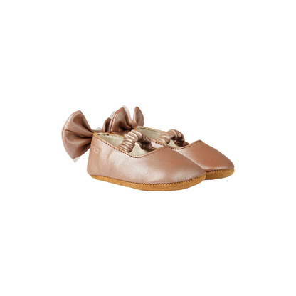 Donsje Lilie Ballerinas - Clay Metallic Leather