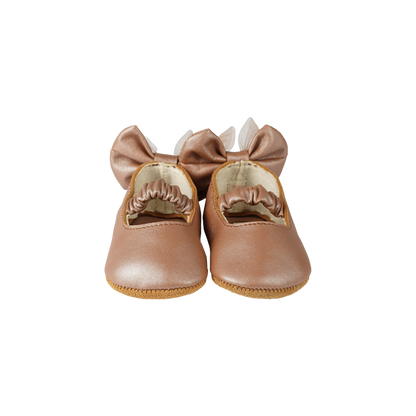 Donsje Lilie Ballerinas - Clay Metallic Leather