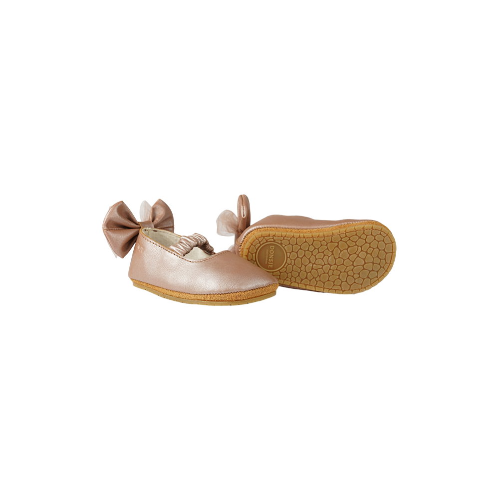 Donsje Lilie Ballerinas - Clay Metallic Leather
