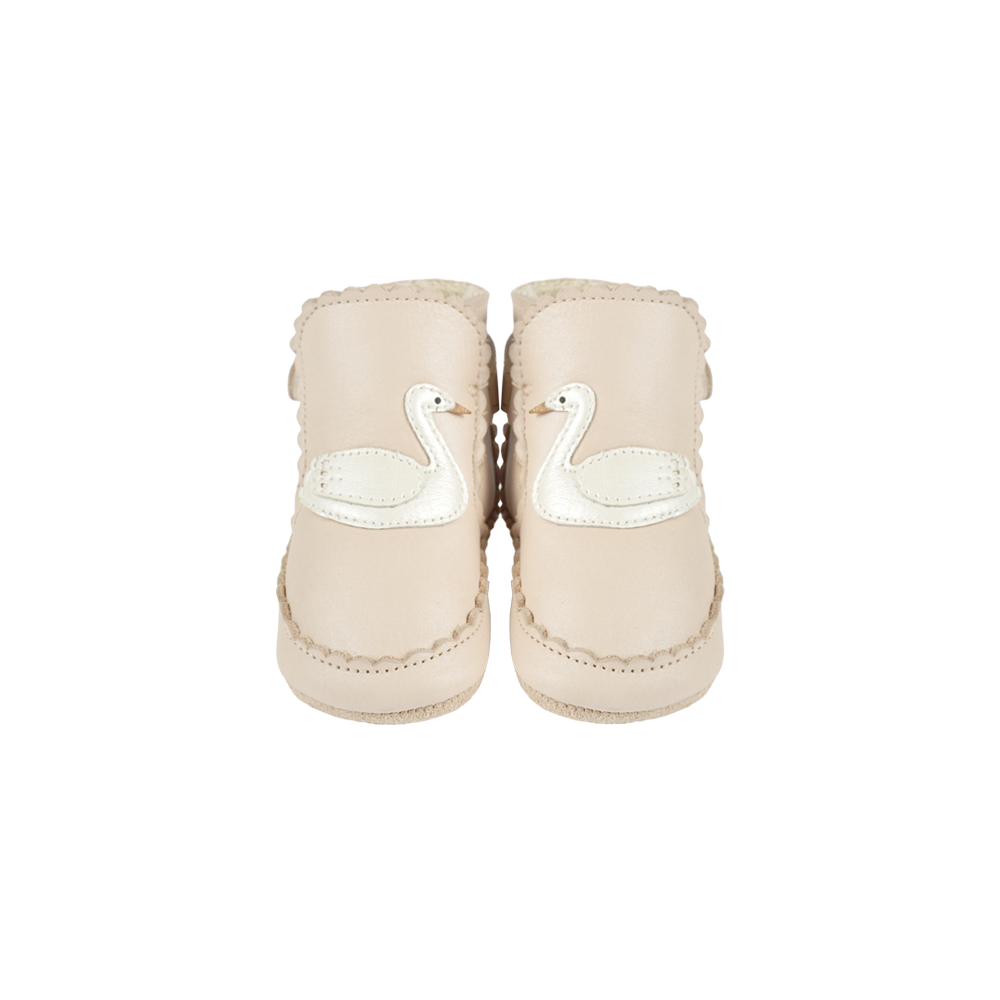 Donsje Niv Booties | Swan - Powder Metellic Nubuck