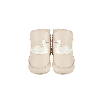 Donsje Niv Booties | Swan - Powder Metellic Nubuck