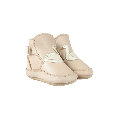 Donsje Niv Booties | Swan - Powder Metellic Nubuck