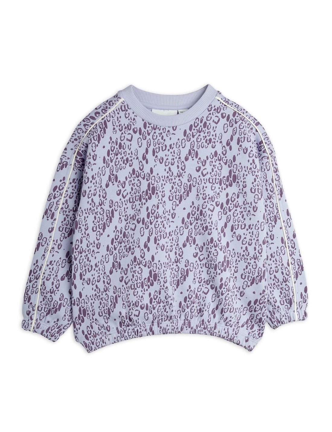Mini Rodini Mini Leopard All Over Print Sweatshirt- Purple