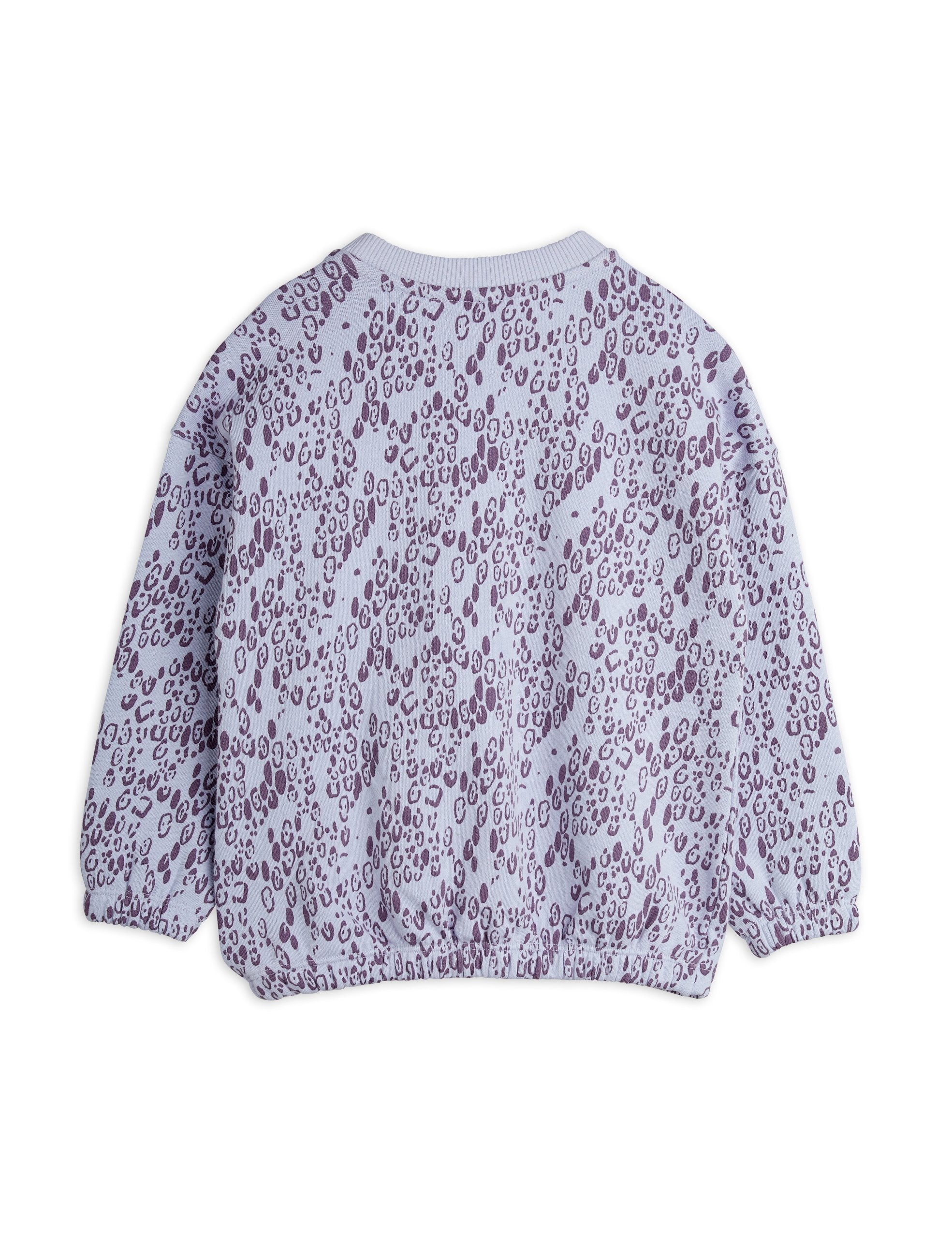 Mini Rodini Mini Leopard All Over Print Sweatshirt- Purple