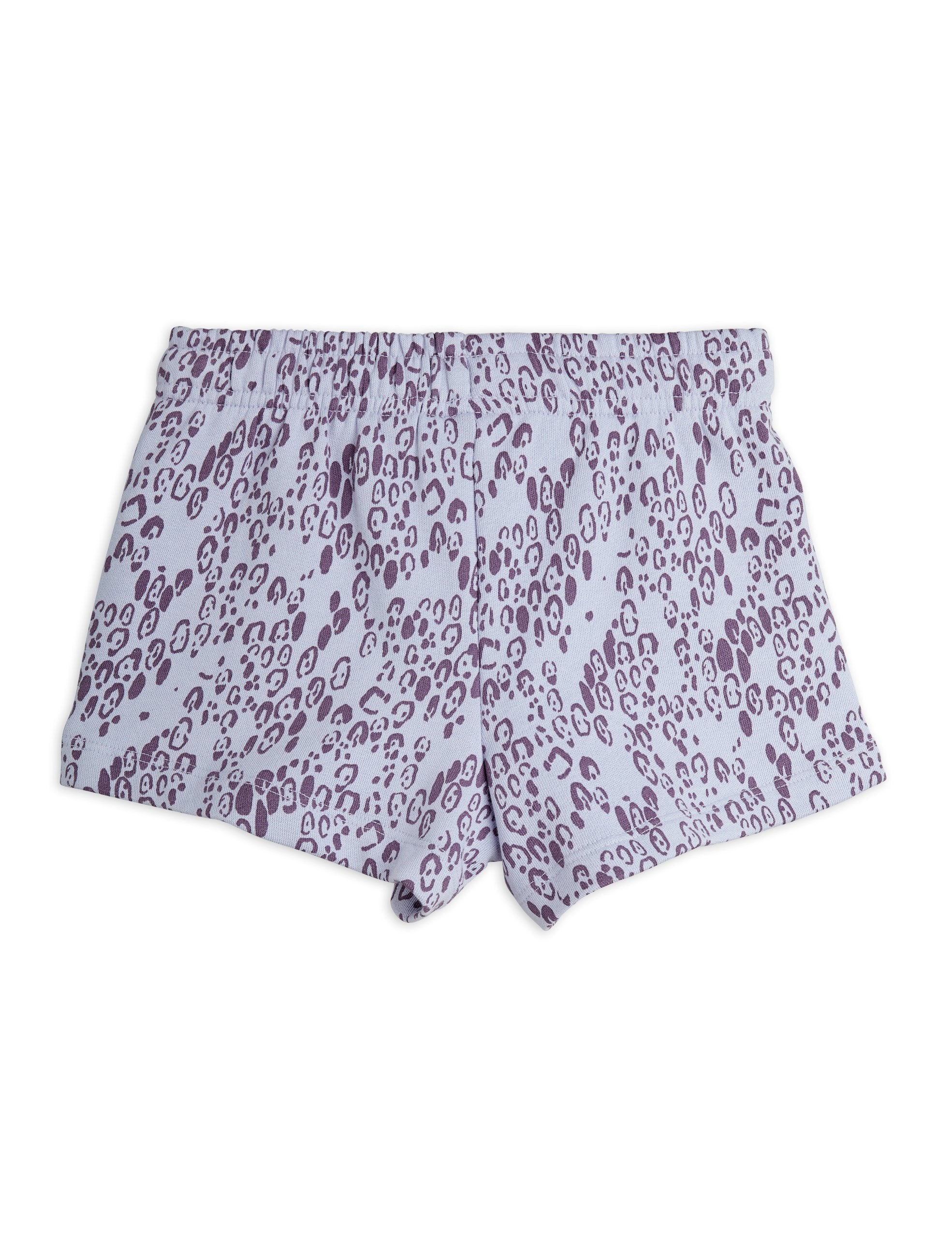 Mini Rodini Mini Leopard All Over Print Sweatshorts - Purple