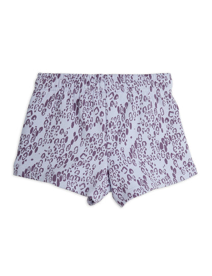 Mini Rodini Mini Leopard All Over Print Sweatshorts - Purple