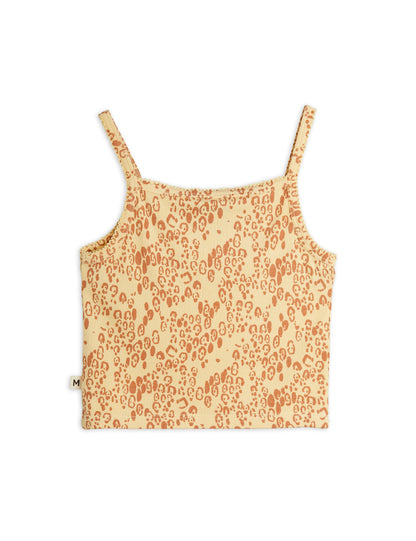 Mini Rodini Mini Leopard All Over Print Tank Top - Beige