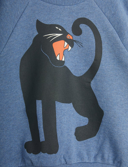 Mini Rodini Panther SP Melange Sweatshirt - Blue