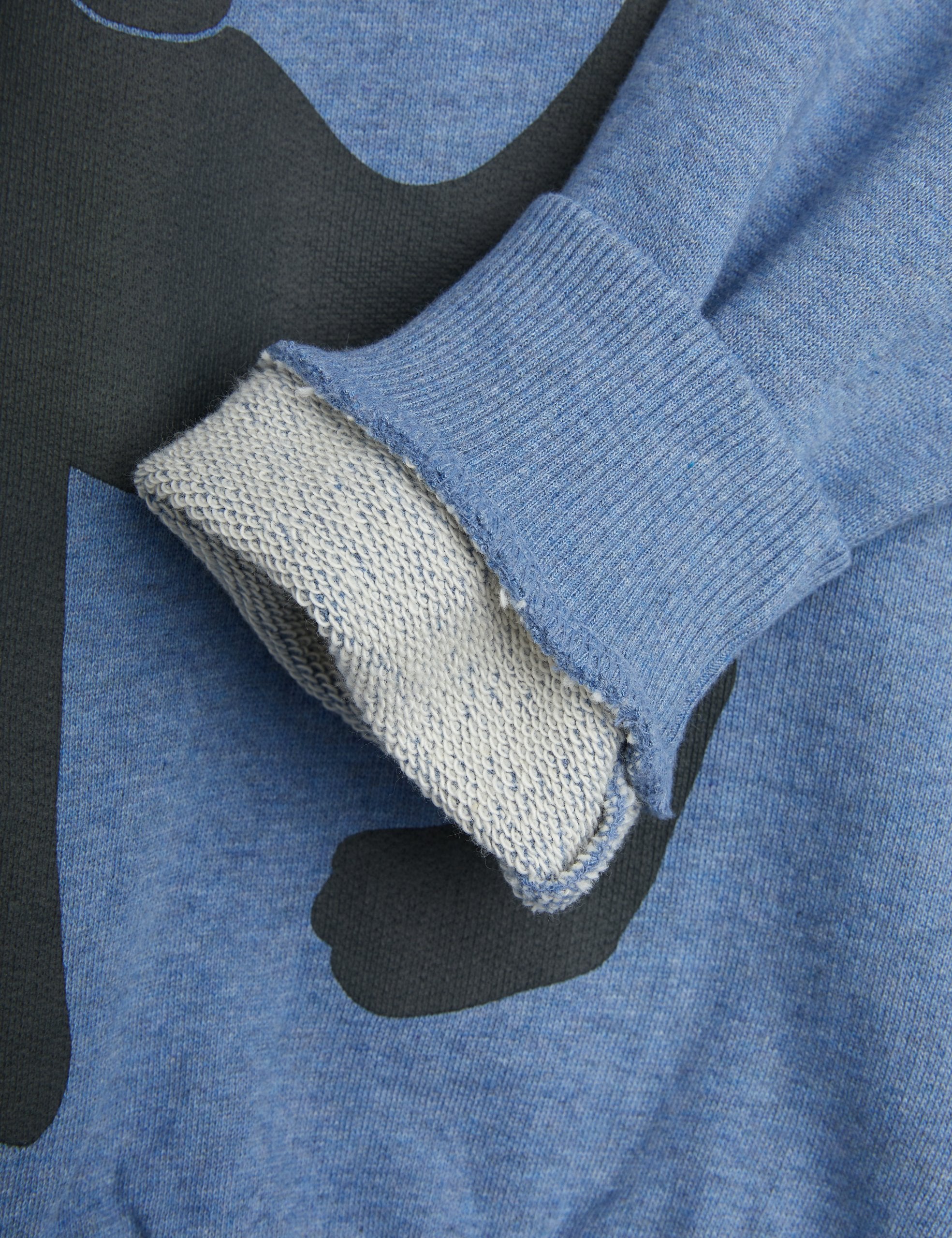 Mini Rodini Panther SP Melange Sweatshirt - Blue