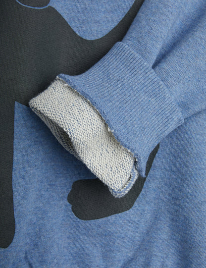 Mini Rodini Panther SP Melange Sweatshirt - Blue