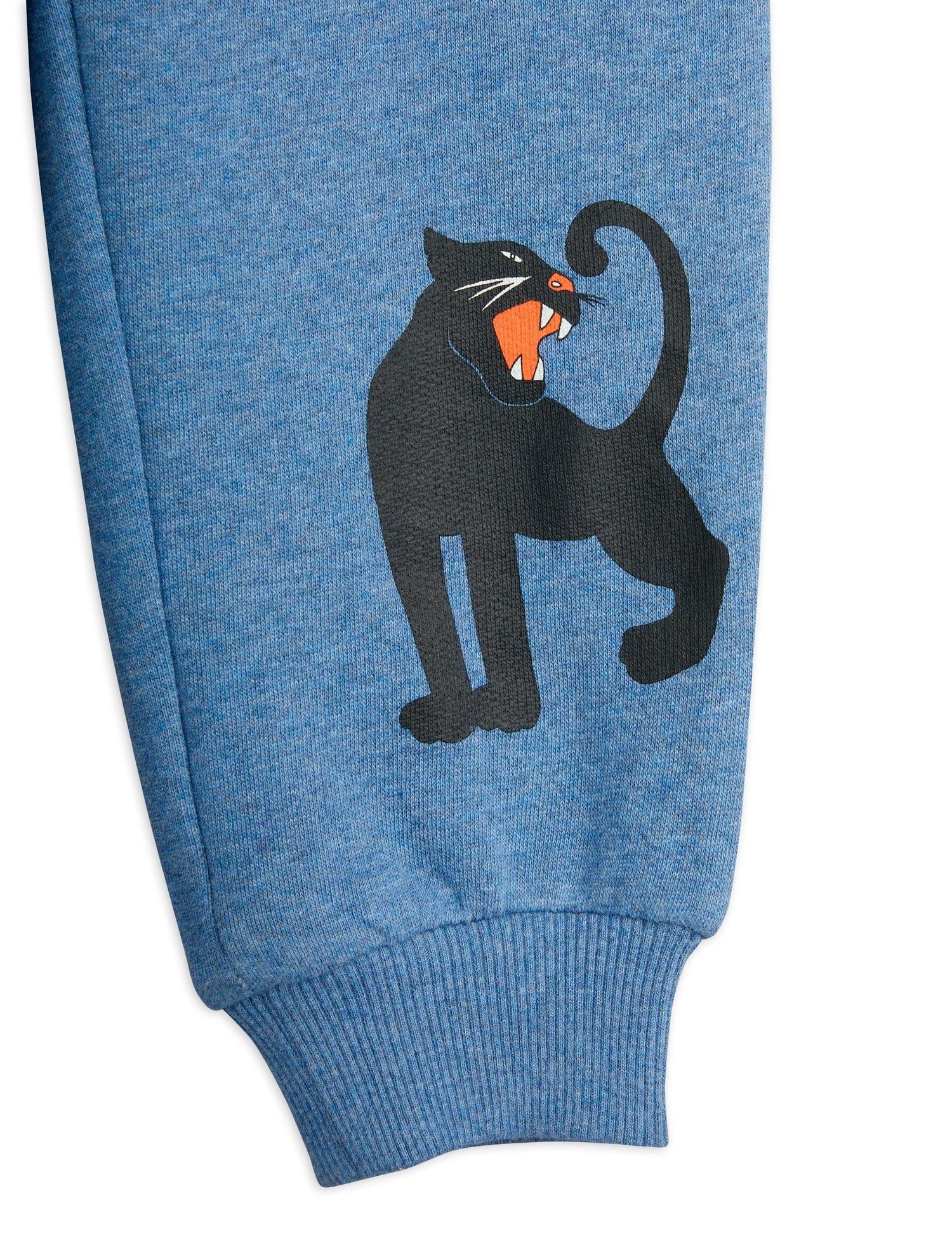 Mini Rodini Panther SP Melange Sweatpants - Blue