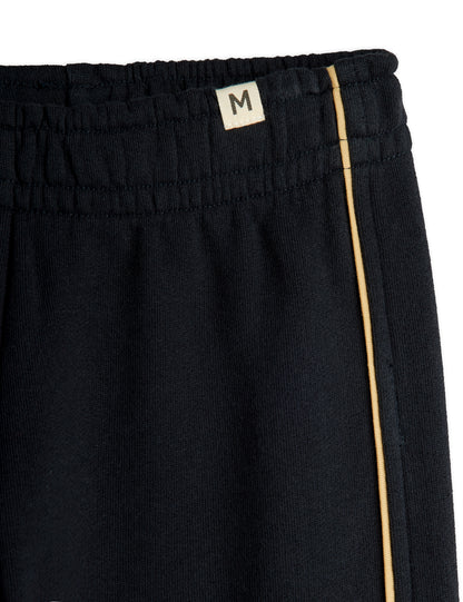 Mini Rodini Plain Piping Sweatpants - Black
