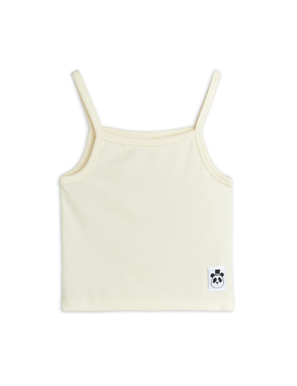 Mini Rodini Modal Rib Tank Top - Off White