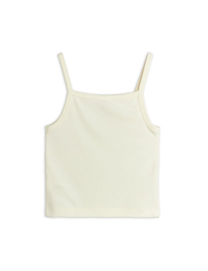 Mini Rodini Modal Rib Tank Top - Off White