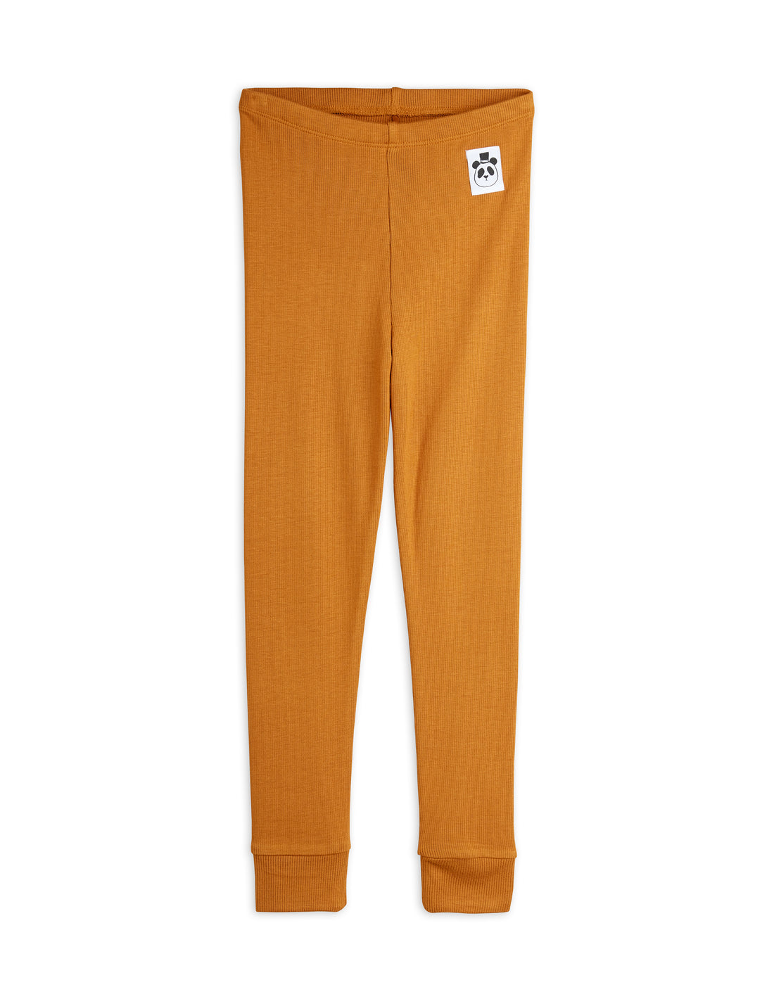 Mini Rodini Modal Rib Leggings - Brown