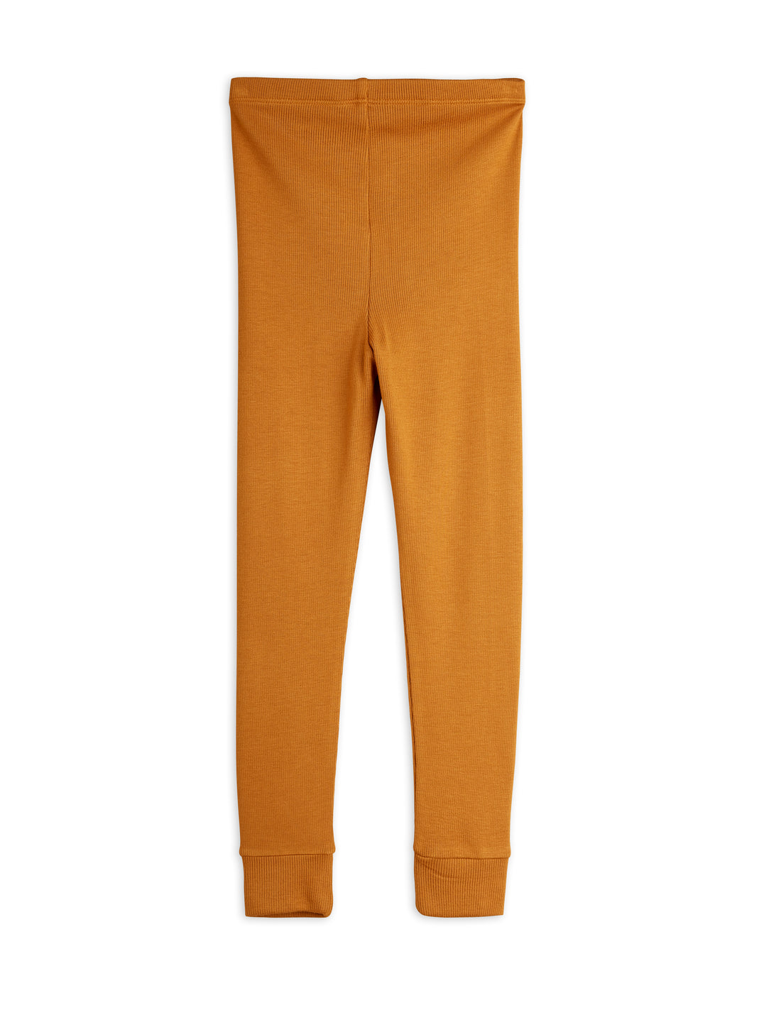 Mini Rodini Modal Rib Leggings - Brown