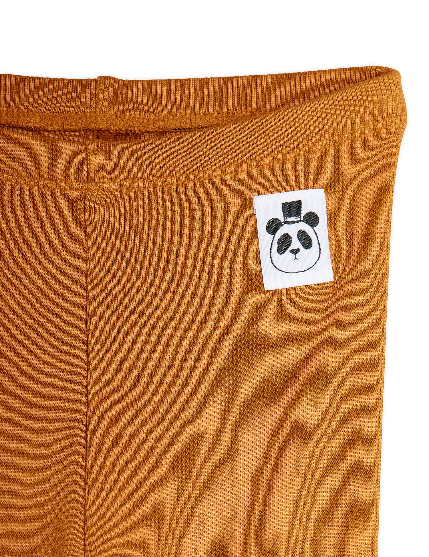 Mini Rodini Modal Rib Leggings - Brown