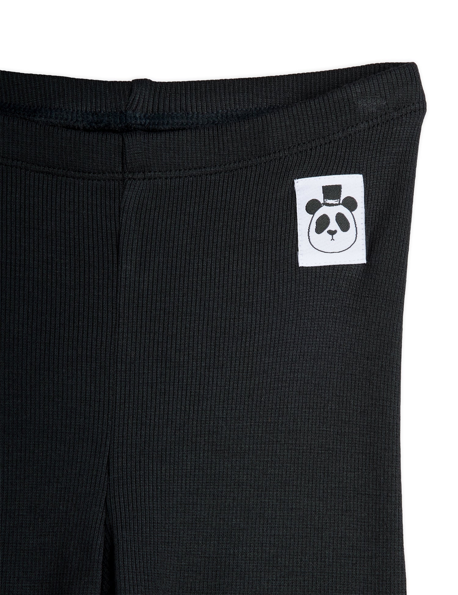Mini Rodini Modal Rib Leggings - Black