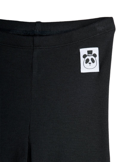 Mini Rodini Modal Rib Leggings - Black