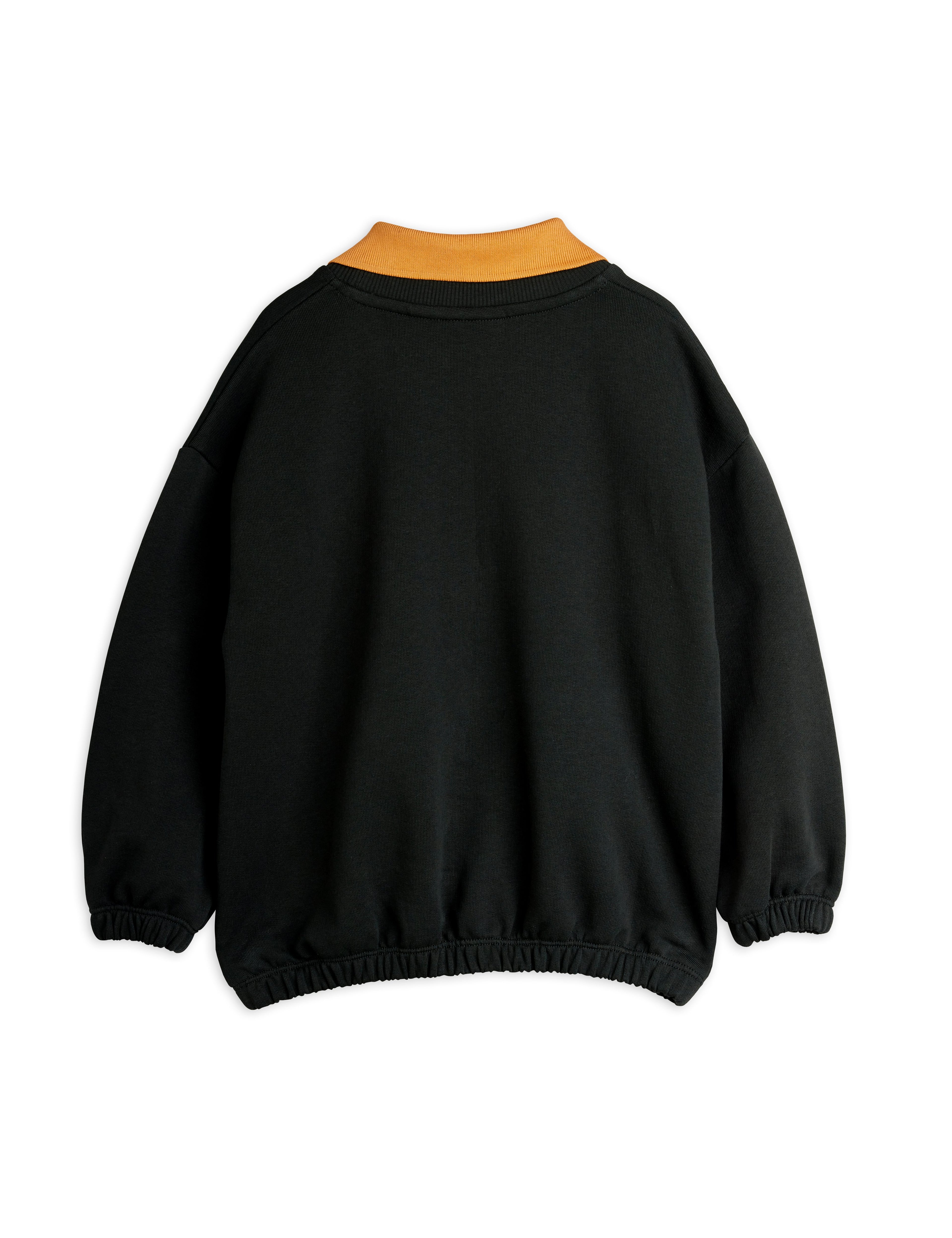 Mini Rodini Panther Patch Collar Sweatshirt - Black