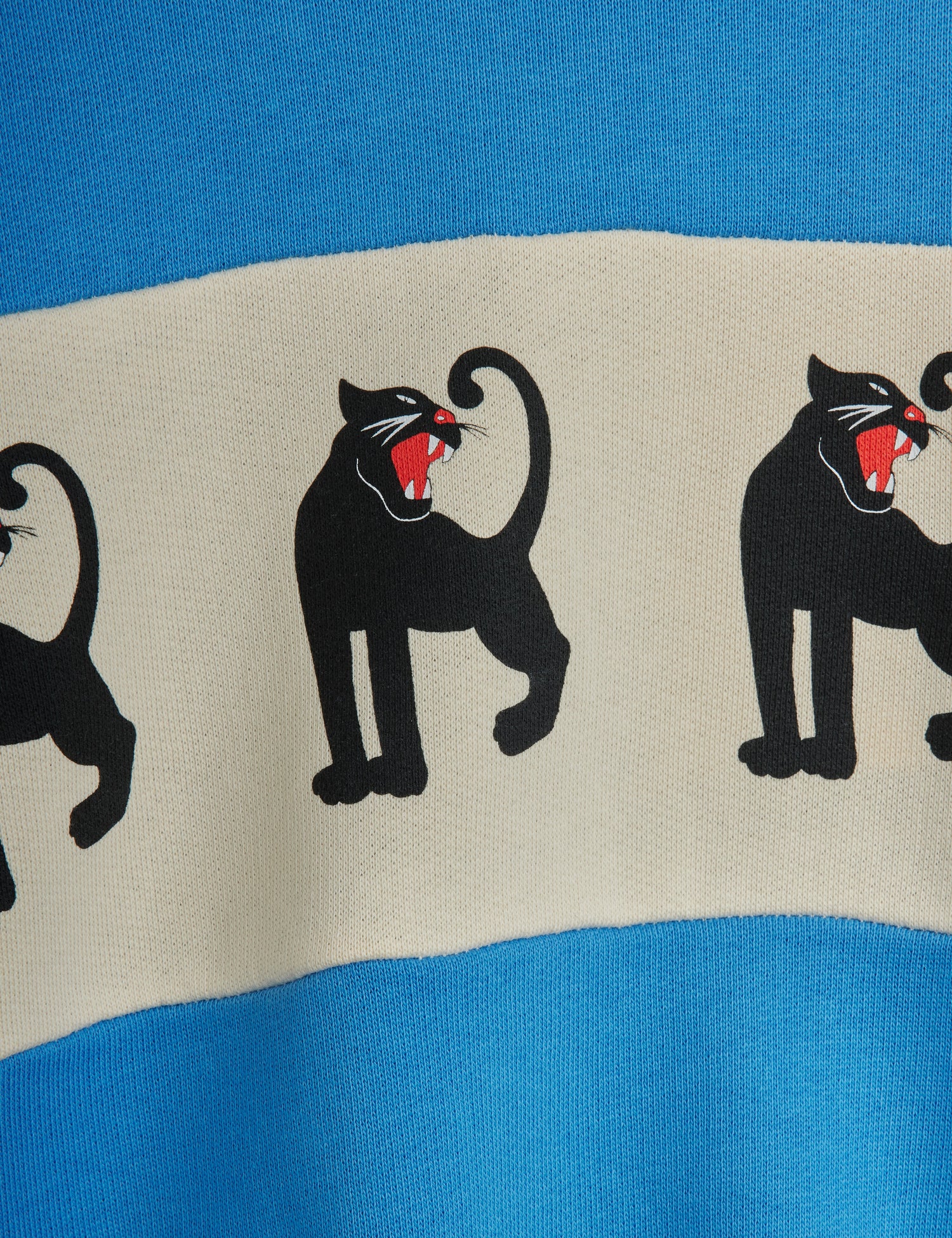 Mini Rodini Panther Panel Sweatshirt - Blue
