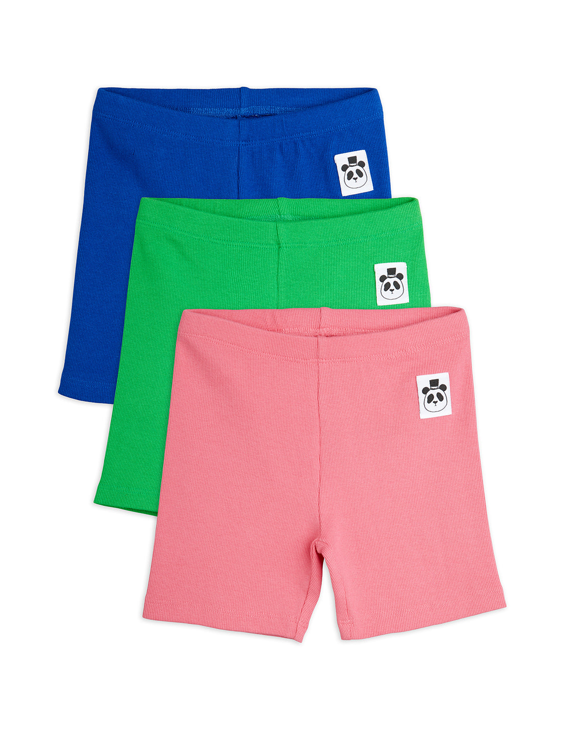 Mini Rodini Solid Bike Shorts 3-Pack - Multi