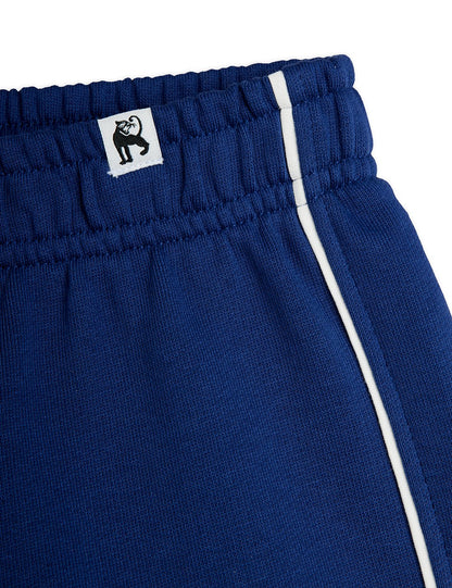Mini Rodini Plain Piping Sweatshorts - Blue
