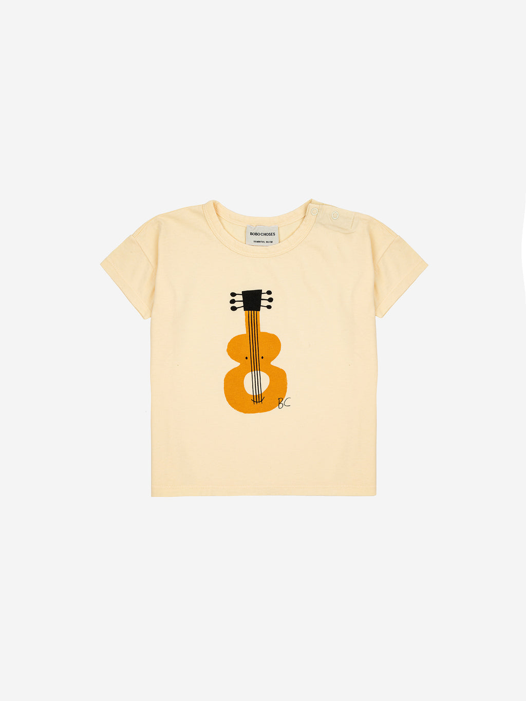 Bobo Choses Baby Acoustic Guitar T-Shirt - Light Yellow