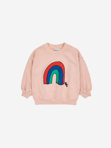 Bobo Choses Baby Rainbow Sweatshirt - Light Pink