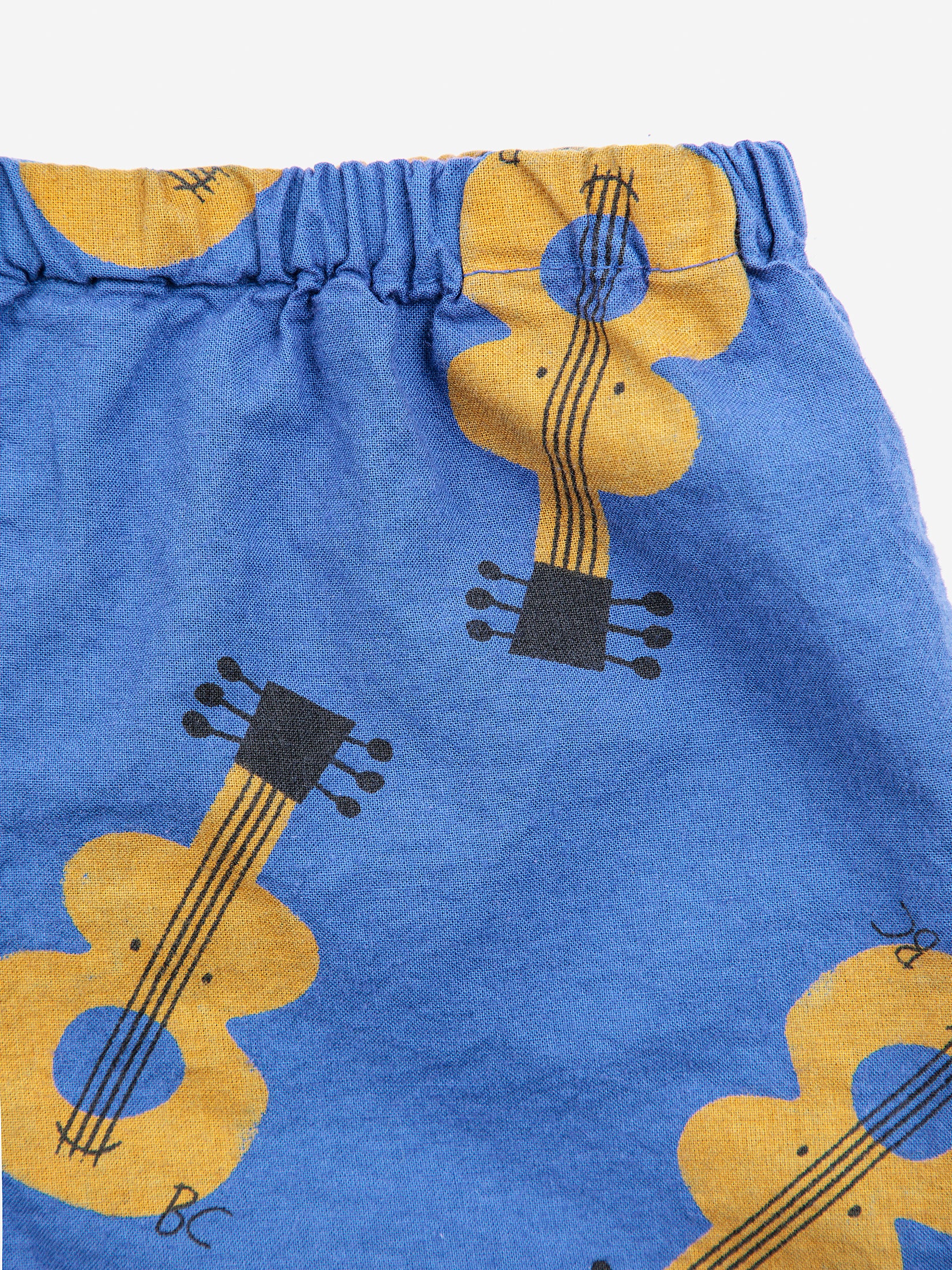 Bobo Choses Baby Acoustic Guitar All Over Woven Shorts - Navy Blue