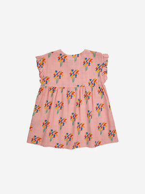 Bobo Choses Baby Fireworks All Over Woven Dress - Pink