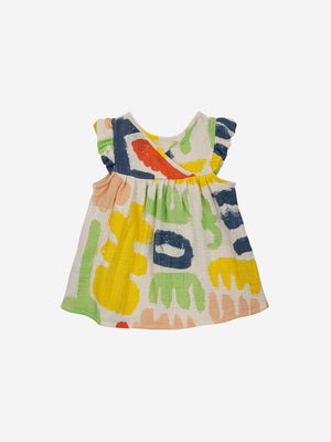 Bobo Choses Baby Carnival All Over Ruffle Woven Dress - Off White