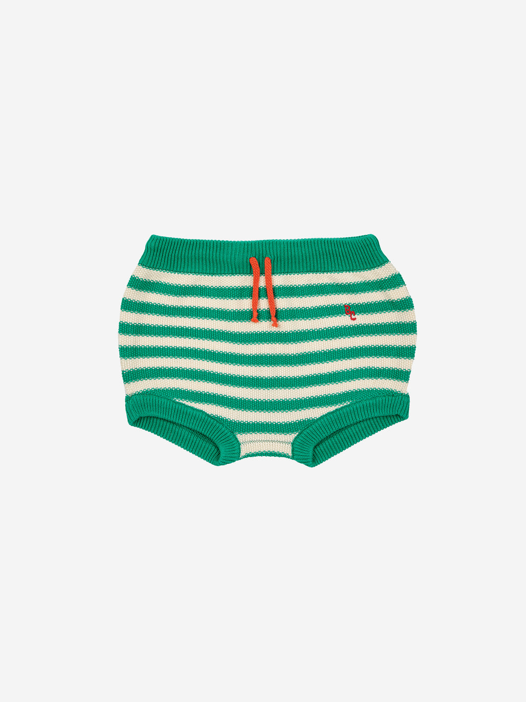 Bobo Choses Baby Stripes Knitted Culotte - Green
