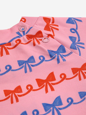 Bobo Choses Baby Ribbon Bow All Over Swim T-shirt - Pink