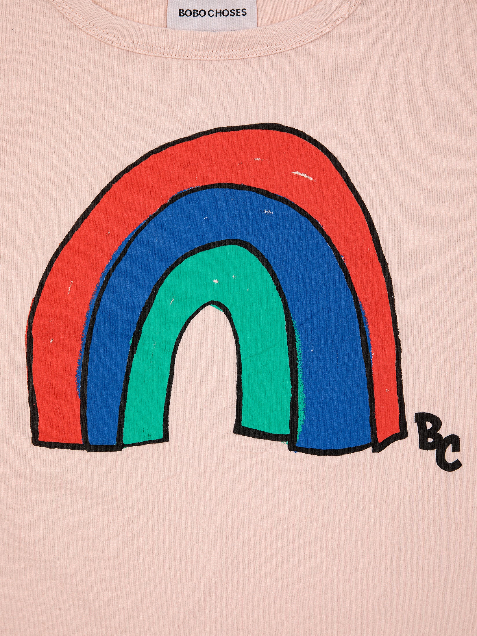 Bobo Choses Rainbow T-shirt - Light Pink