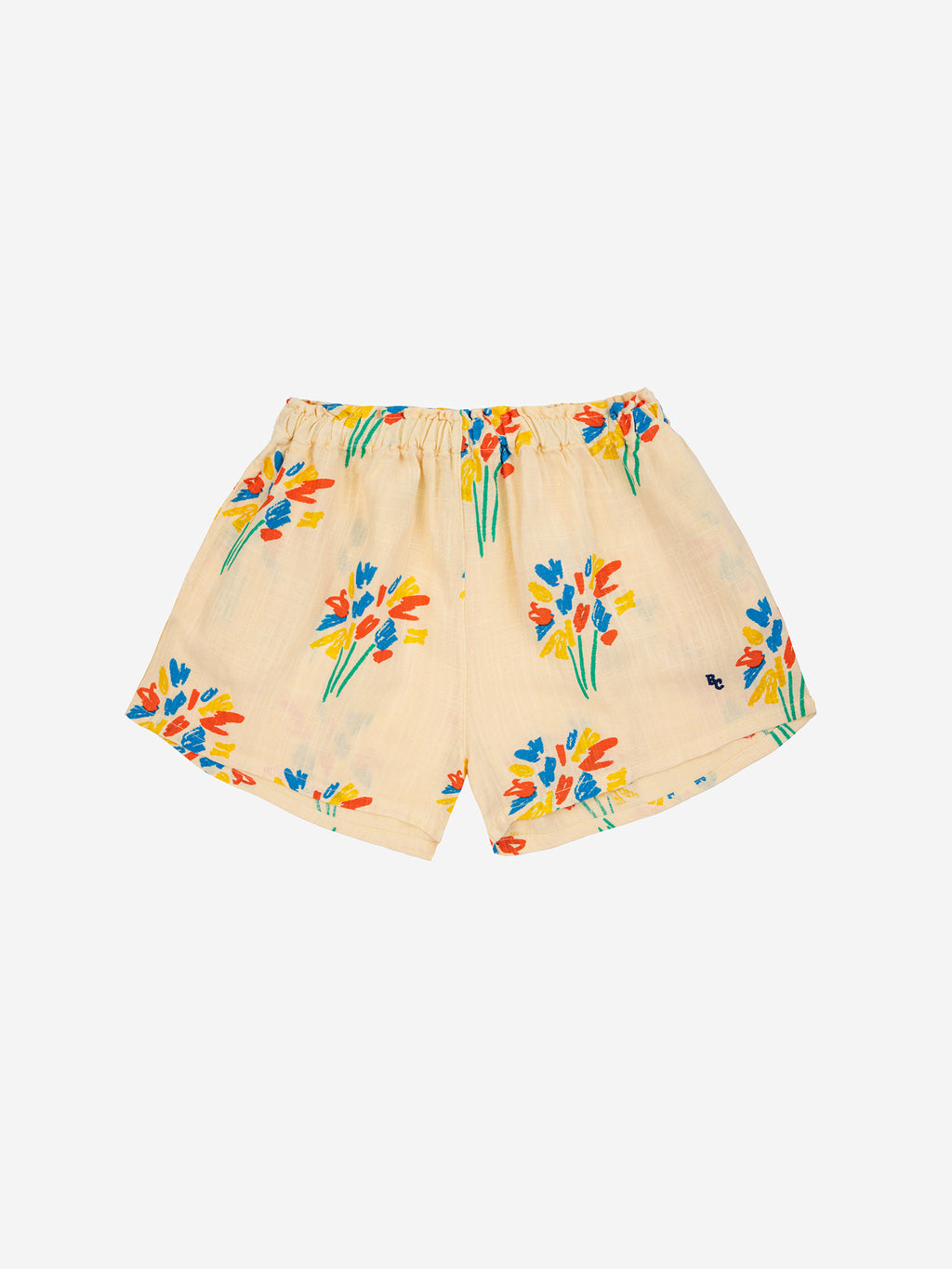 Bobo Choses Fireworks All Over Woven Shorts - Light Yellow