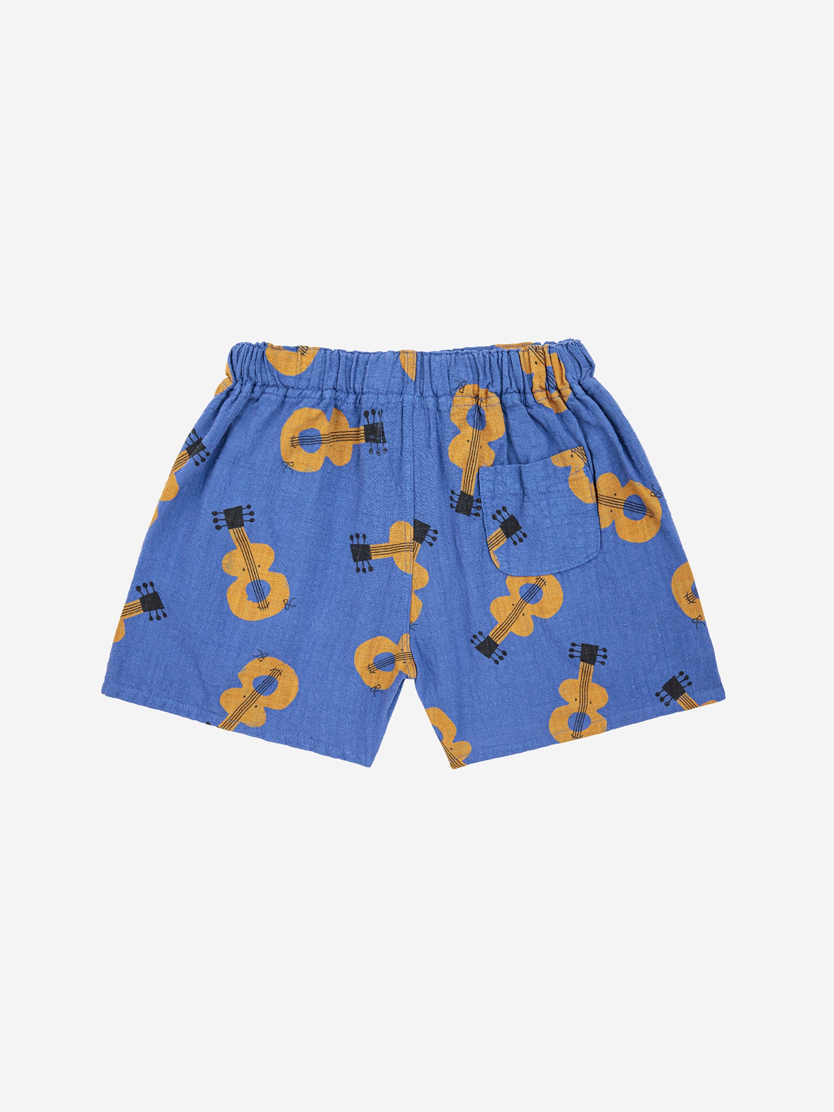 Bobo Choses Acoustic Guitar All Over Woven Shorts - Navy Blue