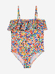 Bobo Choses Confetti All Over Flounce Swimsuit - Multicolor