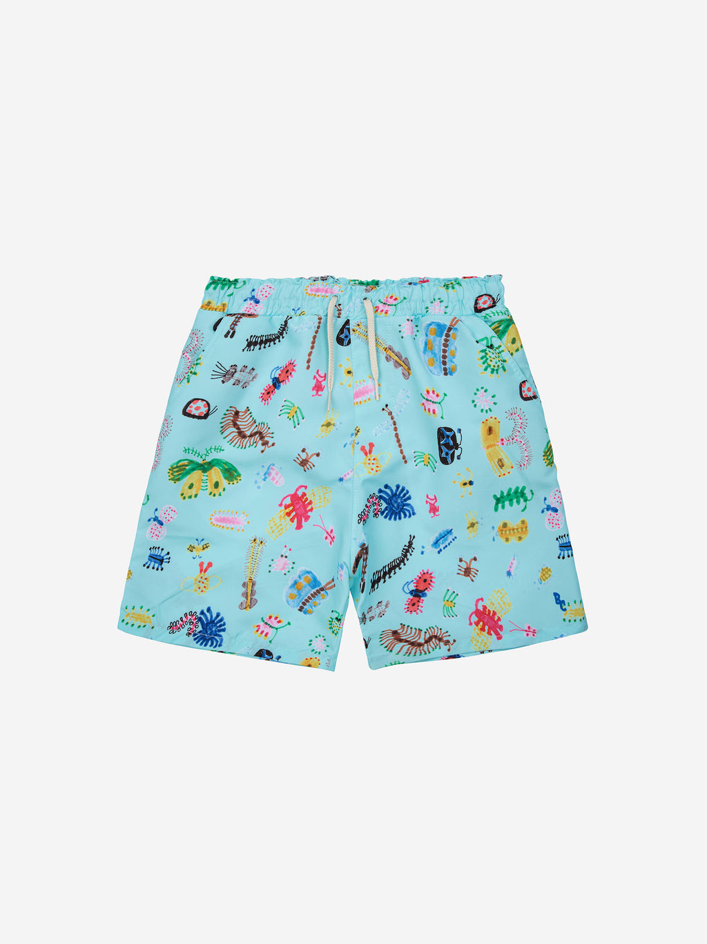 Bobo Choses Baby Funny Insects All Over Swim Shorts - Aqua Blue