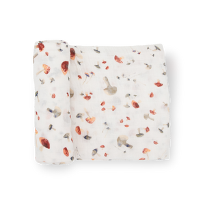 Little Unicorn Cotton Muslin Swaddle Blanket - Mushrooms
