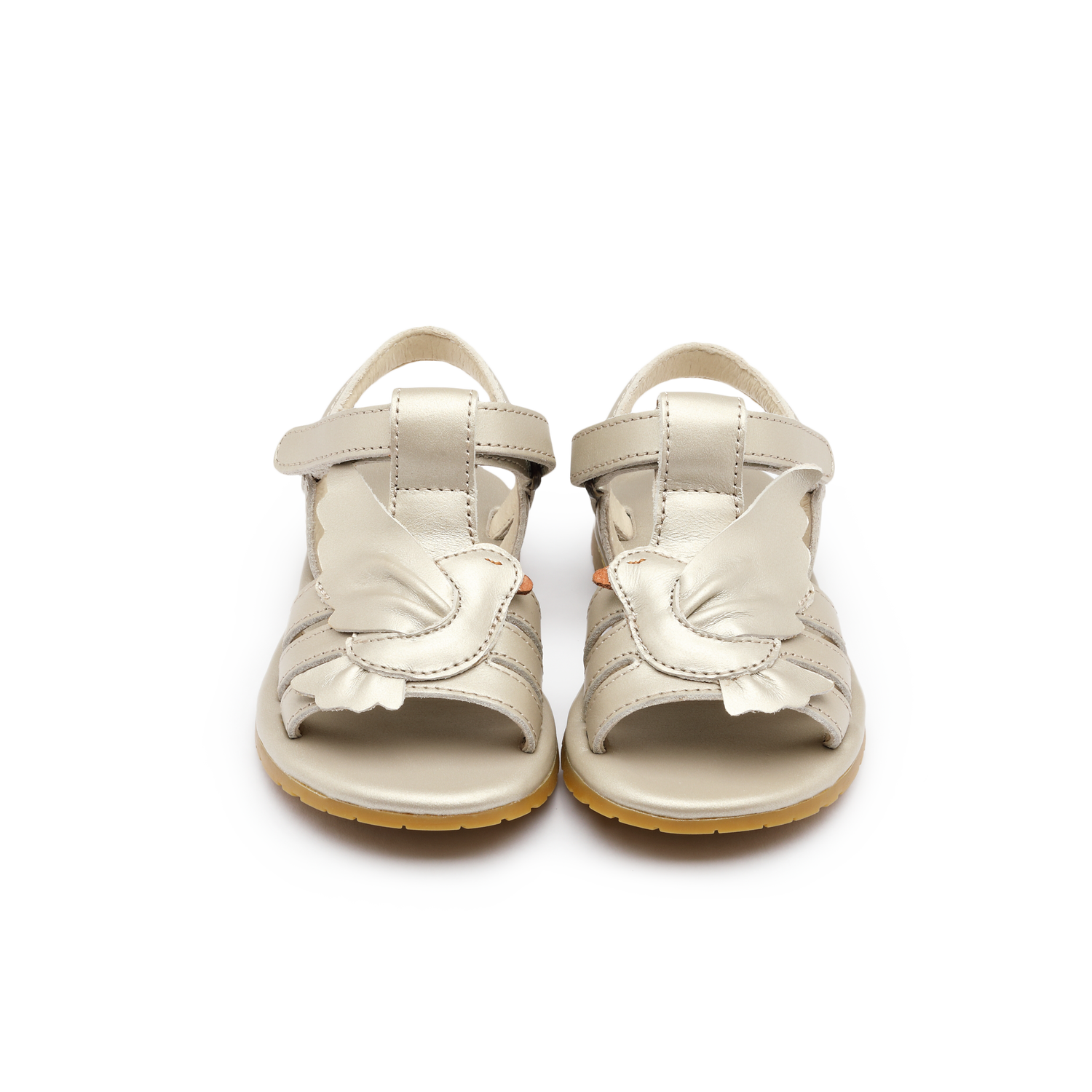 Donsje Tiyola Sandals Dove - Off White Metallic Leather
