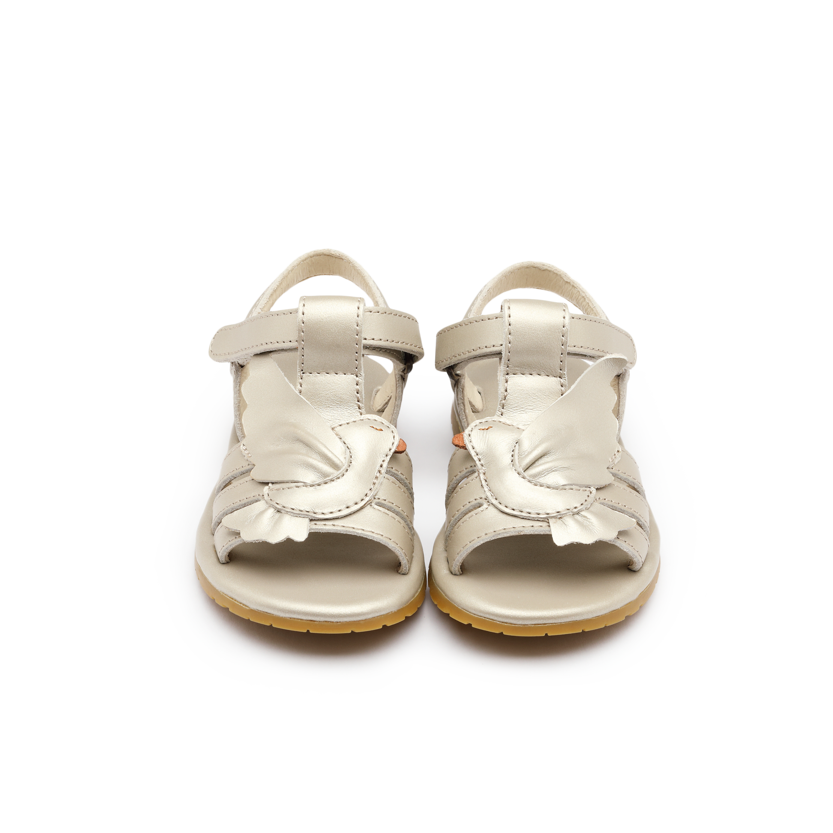 Donsje Tiyola Sandals Dove - Off White Metallic Leather